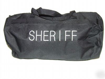 Perfect fit duffle bag with sheriff logo