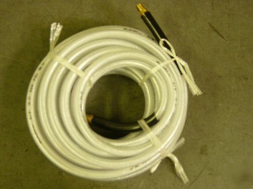 Clear braided air compressor hose 3/8 in dia 25 ft long