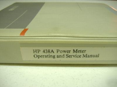 Hp 438A power meter ops./ service manual