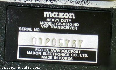 Lot 3 maxon vhf transceiver hand radio