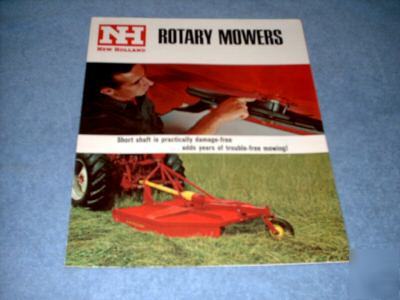 New holland brochure 1967 rotary mowers
