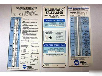 Tig, mig & smaw miller calculator calculators