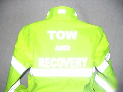 Tow and recovery reflective jacket, tow truck, tow, xl