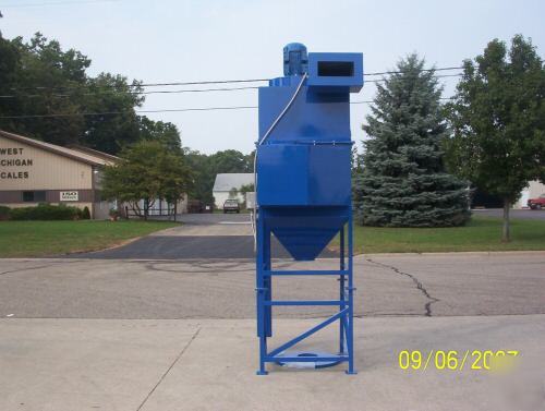 2500 cfm, 5 hp, four cartridge, dust collector