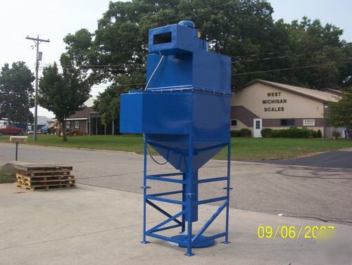 2500 cfm, 5 hp, four cartridge, dust collector