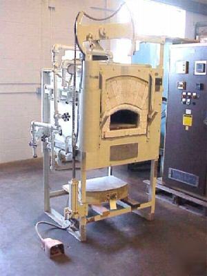 Agf box type heat treating furnace gas fired