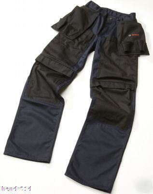 Bosch workwear mens work trousers + holsters 42