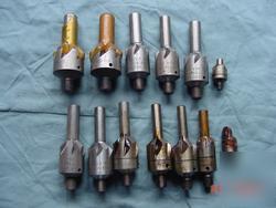 12 lot aircraft aviation countersink cutters tools