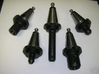 (5) CT50 tecnara tool holders with haas pull studs