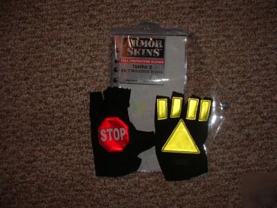 Armor skins traffic s 24/7 reflective gloves size large