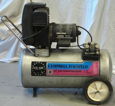 Campbell hausfeld, 2 hp, 20 gal, air compressor-125 psi
