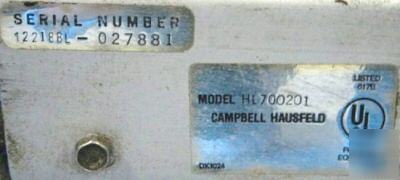 Campbell hausfeld, 2 hp, 20 gal, air compressor-125 psi