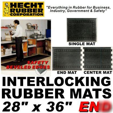 End mat 28 x 36 rubber grease resistant anti-fatigue