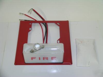 Fci b/stw signal plate w/ strobe fire alarm 15/75 cd