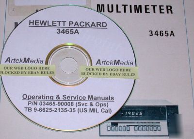 Hp 3465A operating & service manual