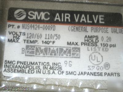 Smc pneumatic air valve NUS4424-0009D 