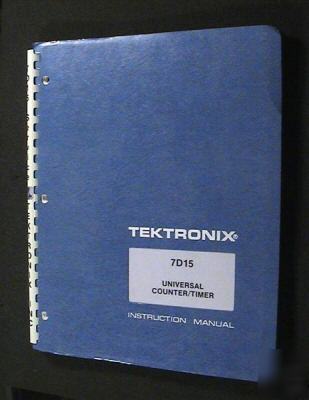 Tektronix tek 7D15 original service - operators manual