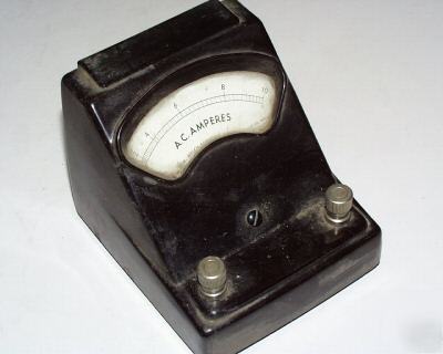Welch scientific ac ammeter bench style antique 0- 10A