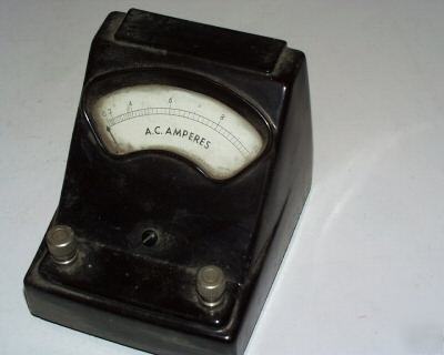 Welch scientific ac ammeter bench style antique 0- 10A