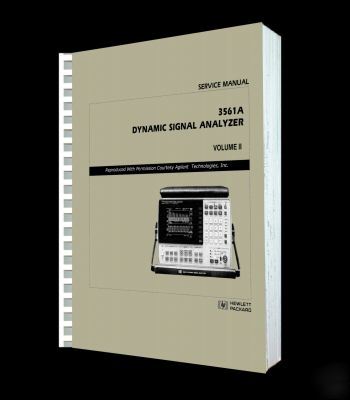 Hp - agilent 3561A service manual vol 2 reprint + cd