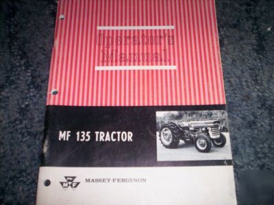 Massey-ferguson MF135 tractor operator manual