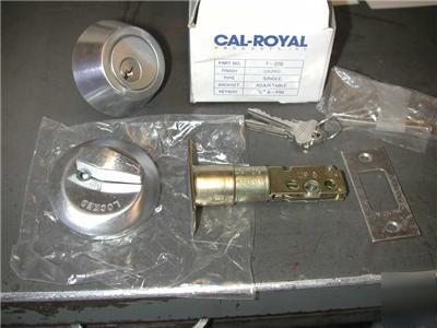 New locksmith cal-royal T220 single cylinder deadbolt 