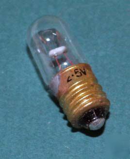 Nos indicator lamp bulb # 41 2.5V 0.5 a eveready ge
