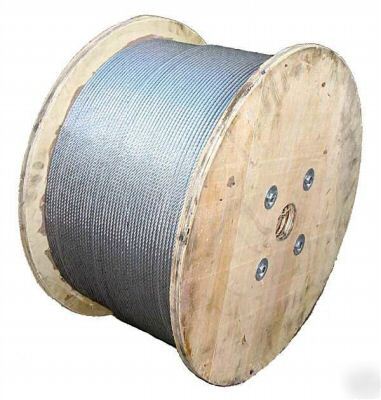Aircraft Cable on Wire Rope 3 8  X 250  7x19 Galvanized Aircraft Cable