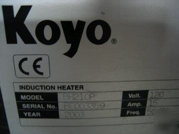 Koyo induction heater model BH210P