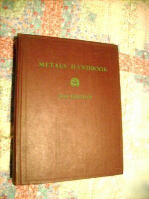 Asm metals hand book 1948 edition reprint 1956 1332 pgs