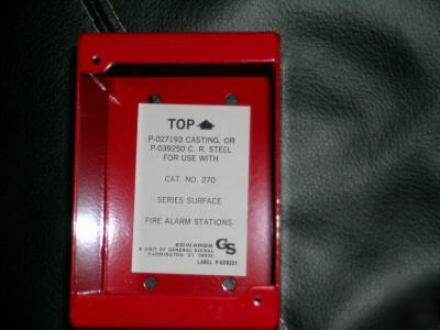 Edwards est p-039250 wall box fire alarm station
