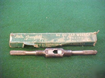 Greenfield no. 00 tap wrench with box 