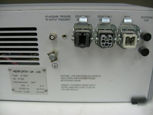 Herfurth USM63/100E ultrasonic welder w/ controller