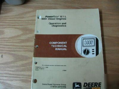 John deere 8.1 l engine component technical manual