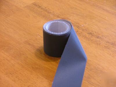 Reflective black sew-on safety fabric strip 1