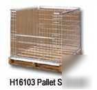 Wire container, pallet surround, bulk container