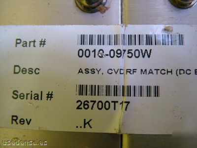 Amat applied materials rf match network 0010-09750