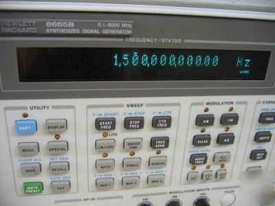 Hp 8665B signal generator, 100 khz - 6 ghz w/ options