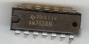 Integrated circuit ic SN7438N texas instrument