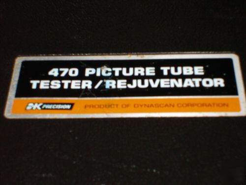 Precision picture tube tester / rejuvenator 