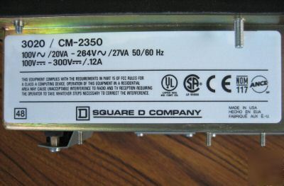Square d powerlogic circuit monitor class 3020 cm-2350