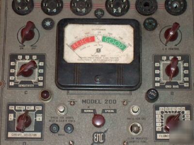 Vintage emc model 200 transconductance tube tester