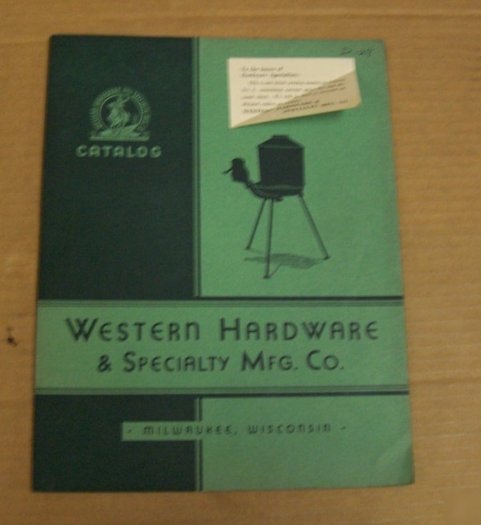 Western hardware & specialty mfg. co 1940? brochure