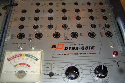 B&k model 650 dyna-quik tube tester b & k - nice 