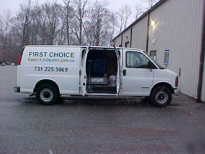 Carpet cleaning van with bane-clene