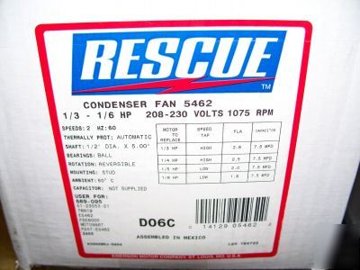 Emerson rescue condenser fan motor 5462 hvac parts