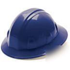 Full brim 4 pt. ratchet suspension hard hat-blue