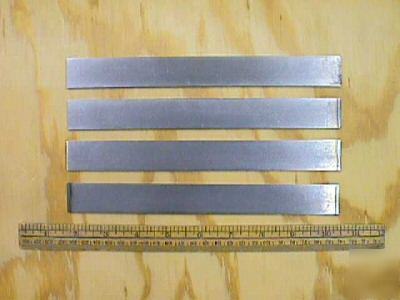 4 pcs. of 1018 cold finished steel 1/8 x 1 x 8 3/4+