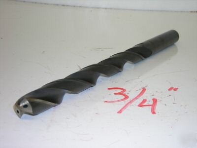 Kobelco coolant drill .750 hss 3/4 straight shank good 