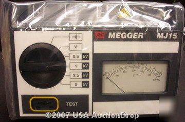 New megger MJ15 5000VDC megohmmeter